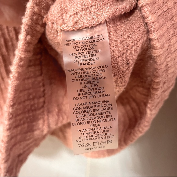 Two By Vince Camuto Burnt Orange Cropped Button Cardigan Sz S - Picture 4 of 5